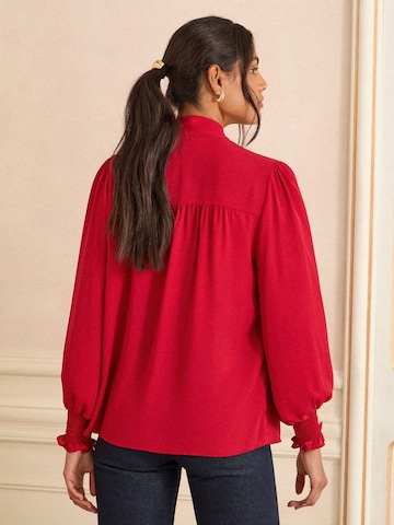 love & roses Bluse in Rot