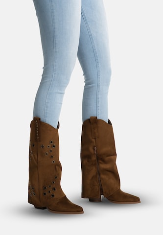 Salinyang Cowboylaarzen in Bruin