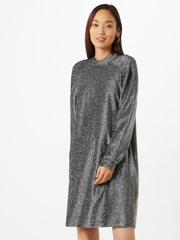 ICHI Dress in Silver: front