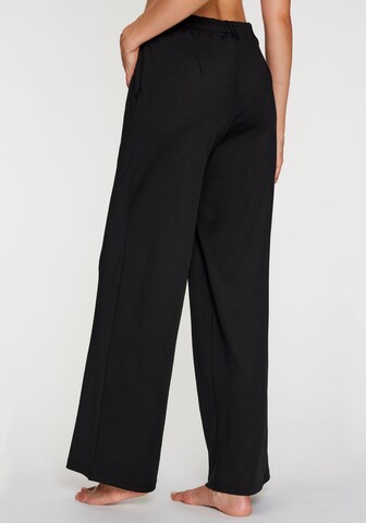 H.I.S Wide leg Pleat-Front Pants in Black