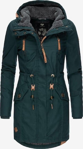 Ragwear Winter Coat 'Elsie II Intl.' in Green: front