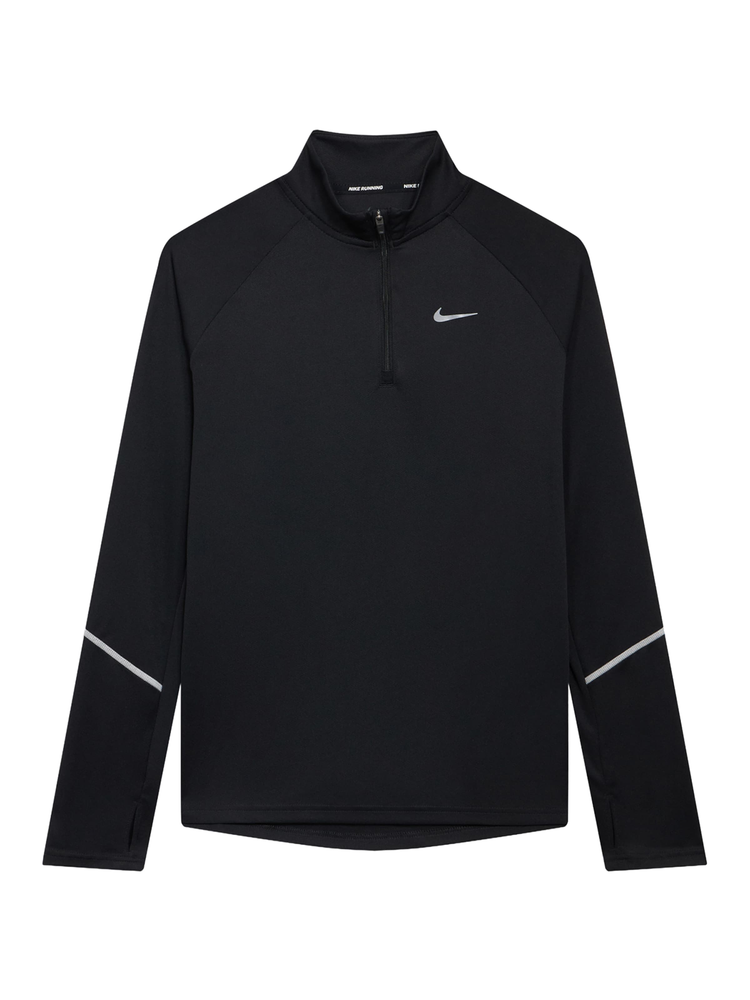 Tricou funcțional 'MILER' de la NIKE pe negru: față