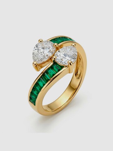 Luxenter Ring 'Darbia' in Green: front