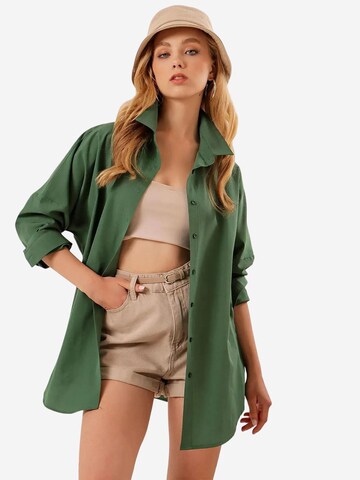 Bigdart Bluse in Grün: Vorderseite