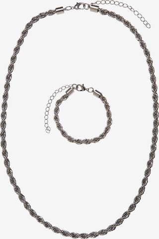 Urban Classics Jewelry Set 'Charon' in Silver: front