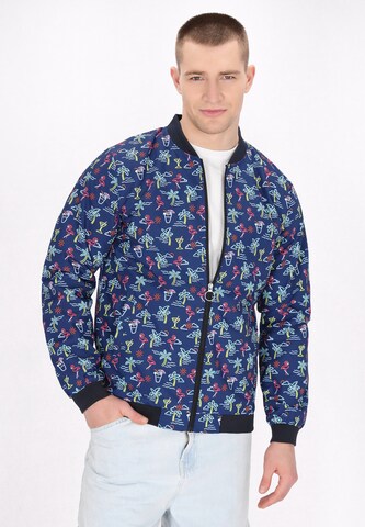 MO Tussenjas in Blauw: voorkant
