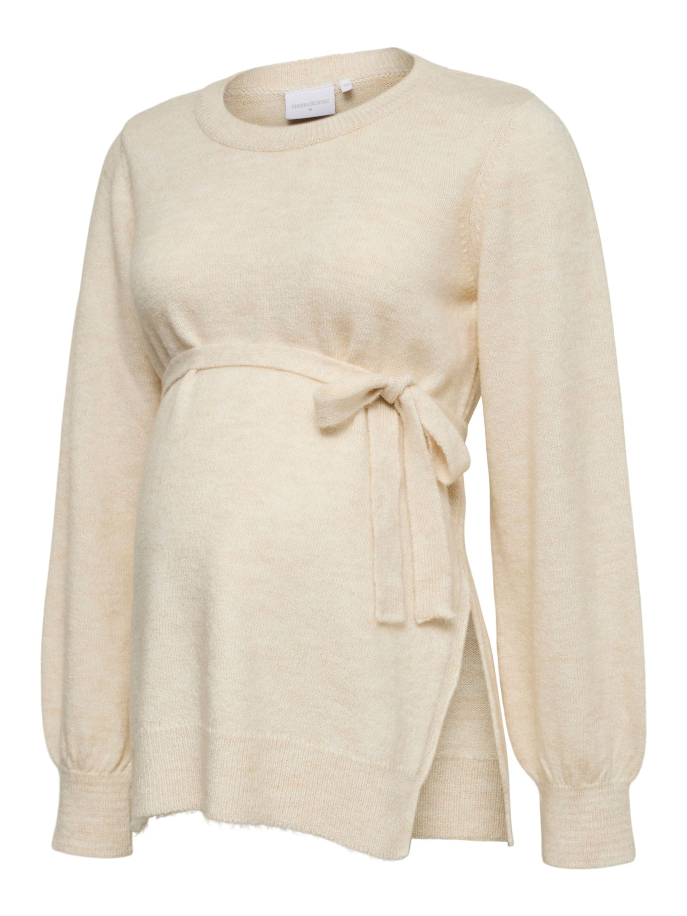 MAMALICIOUS Pull-over en blanc cassé, Vue avec produit