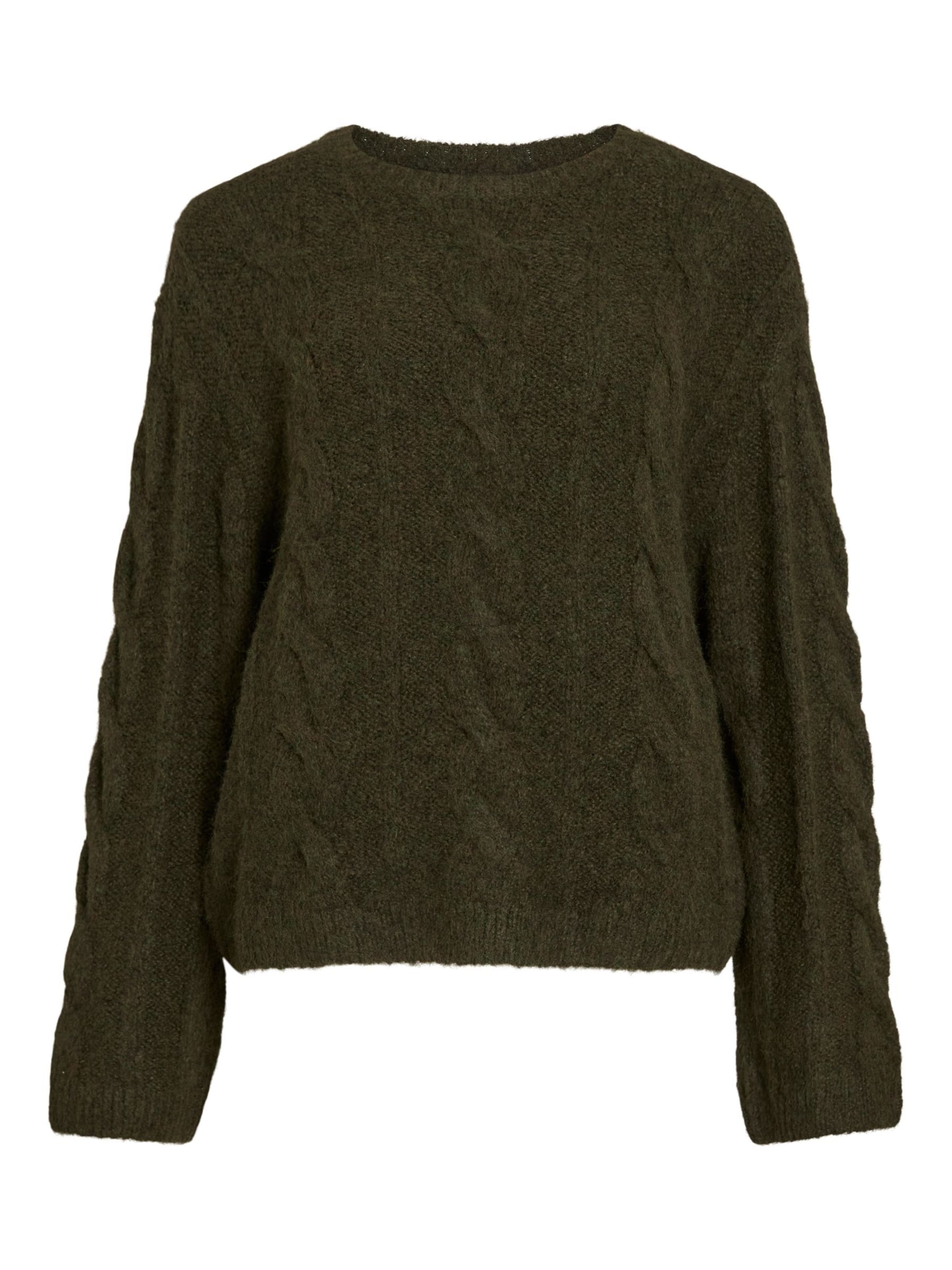 VILA Trui 'VIMARLEY' in Bruin: voorkant