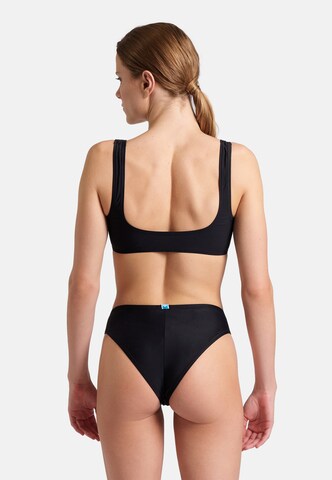 ARENA Bustier Bikini 'Team Stripe' in Schwarz