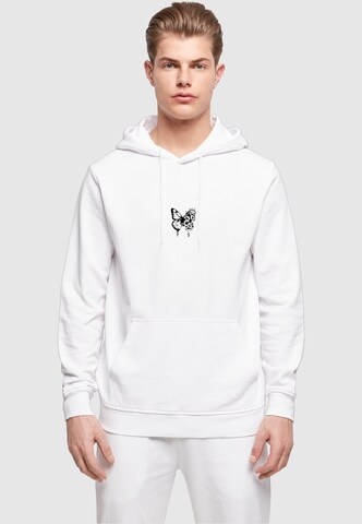 Merchcode Sweatshirt 'Flowers Bloom' in White: front