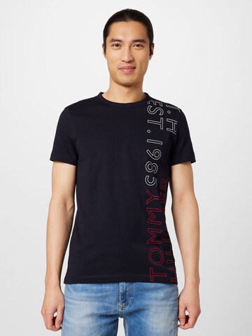 T-Shirt TOMMY HILFIGER en noir : devant