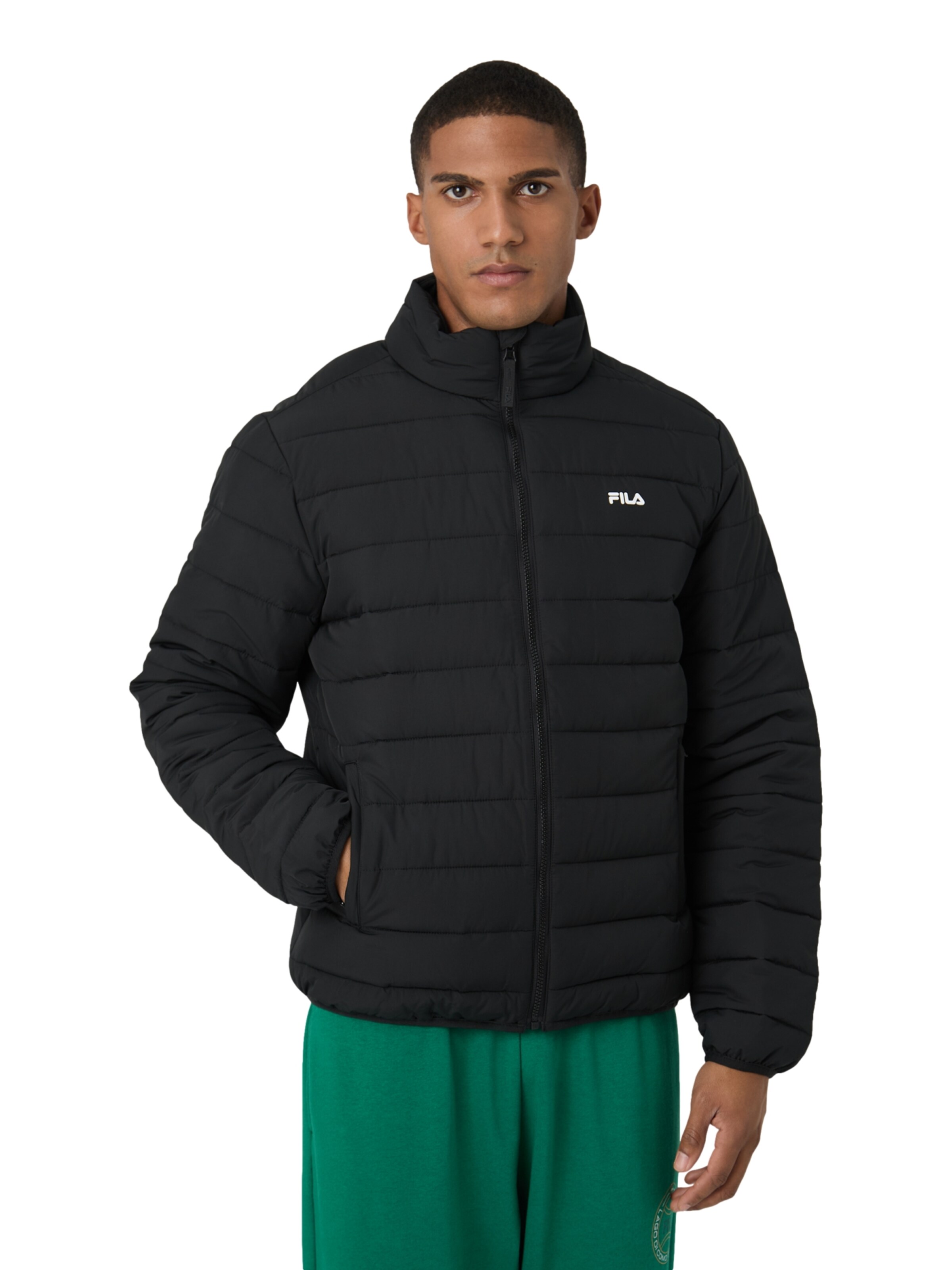 FILA Winter Jacket 'REVELLO' in Black: front