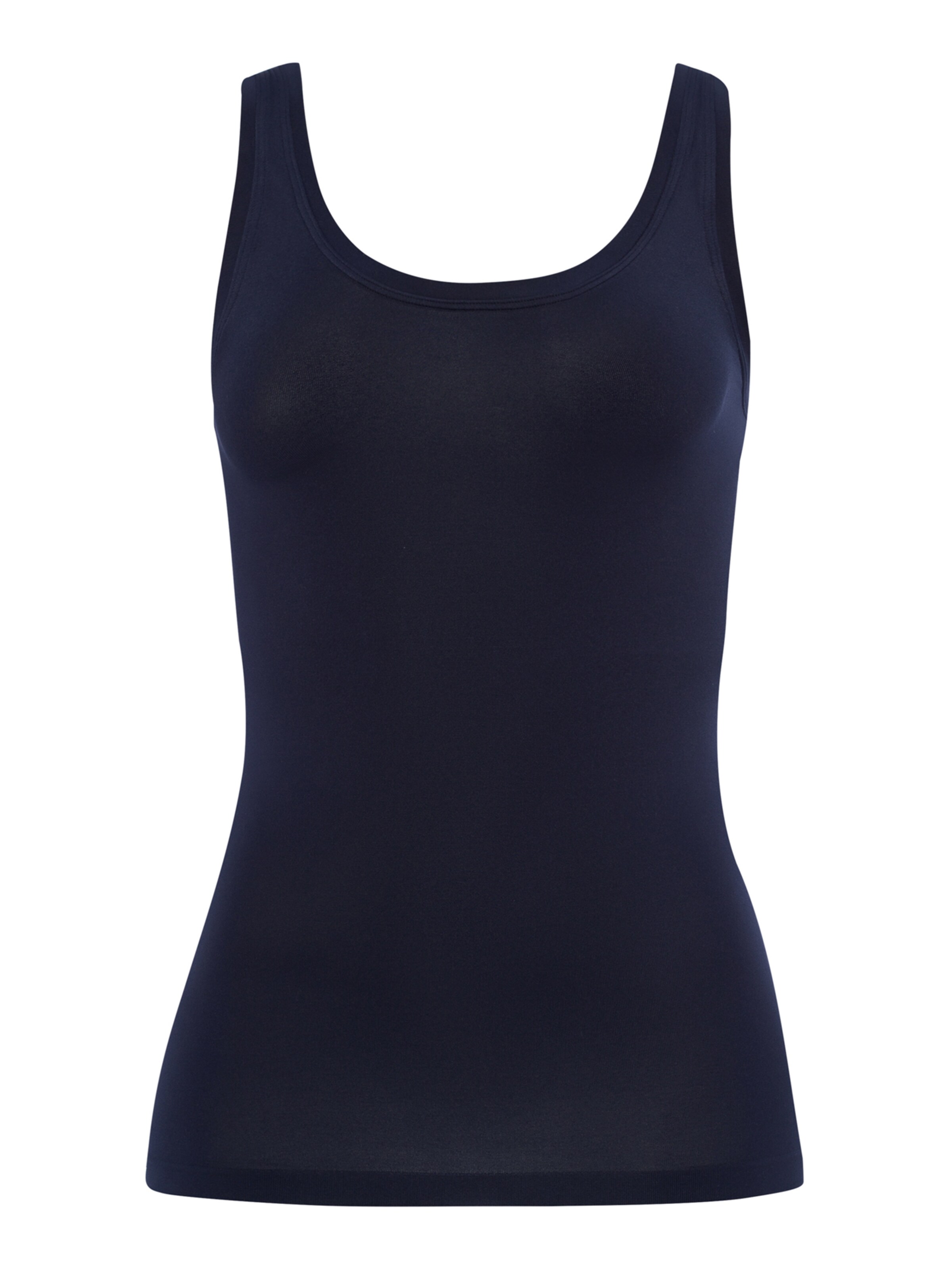 Haut 'Touch Feeling' Hanro en bleu : devant