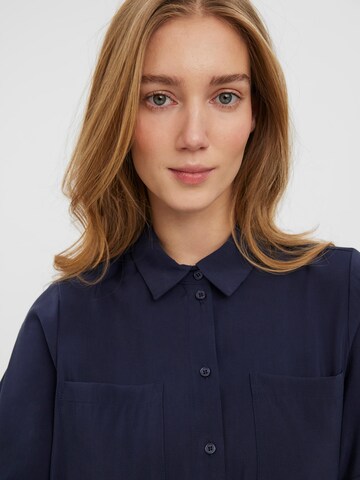 VERO MODA Shirt Dress 'VEDA' in Blue