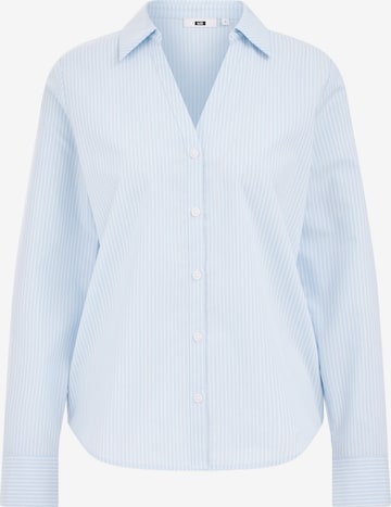 Bluză de la WE Fashion pe albastru: față