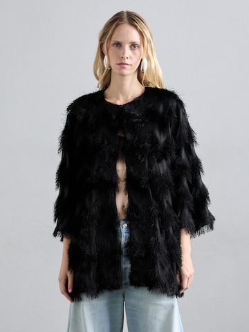 Munthe Φθινοπωρινό και ανοιξιάτικο μπουφάν 'ROSEVILLA' σε μαύρο: μπροστά