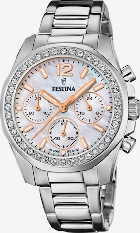 Montre à affichage analogique FESTINA en blanc : devant