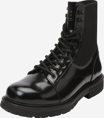 Bottes à lacets 'ALABHAMA' DIESEL en noir : devant