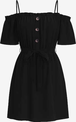 Robe Elara en noir : devant