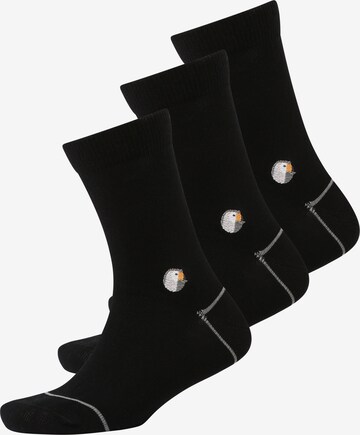 Sokid Socken (GOTS) in Schwarz: predná strana