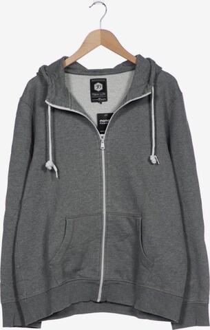 TOM TAILOR DENIM Sweatshirt & Zip-Up Hoodie in XXL in Grey: front