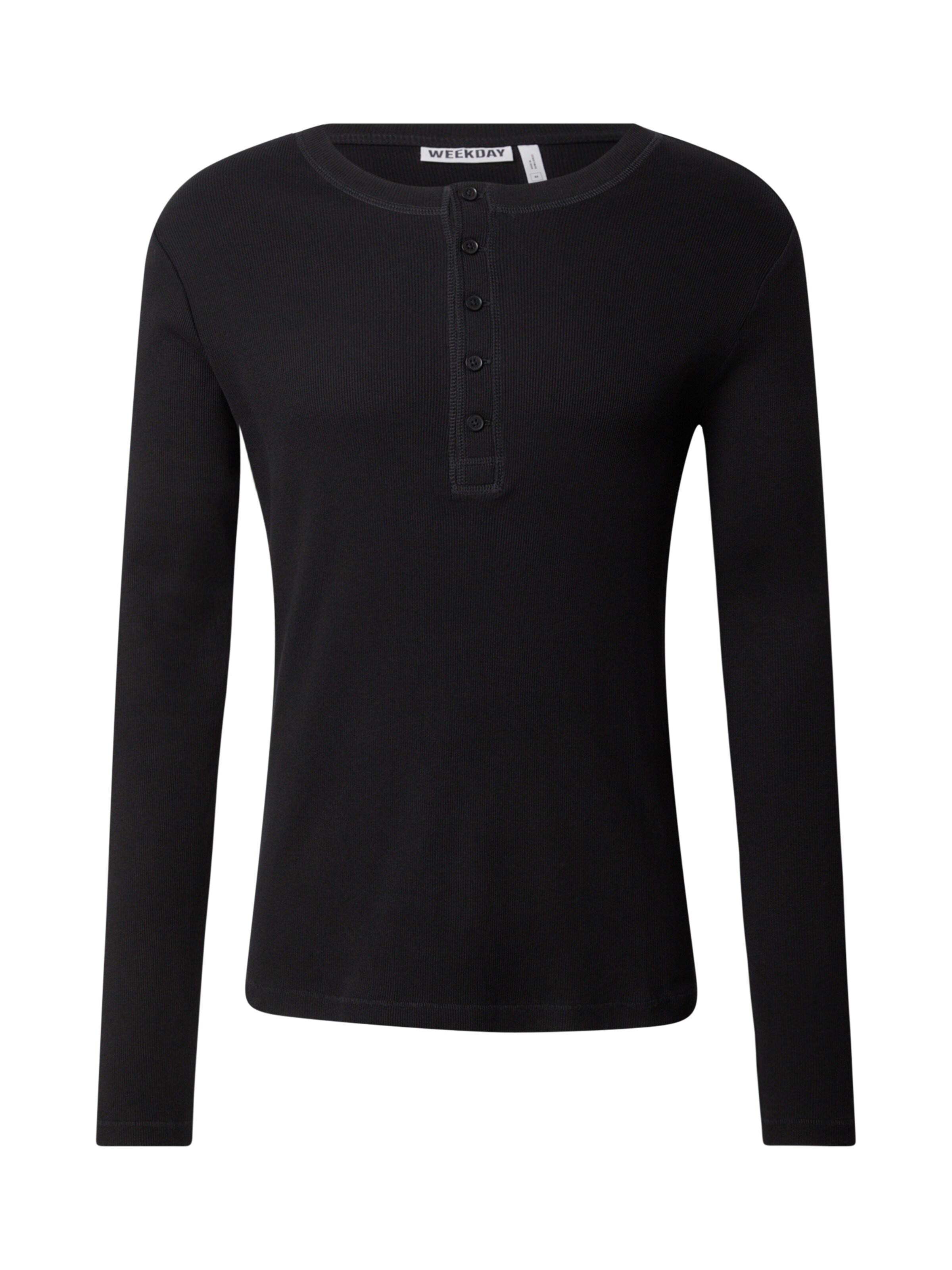 WEEKDAY Shirt in schwarz, Produktansicht