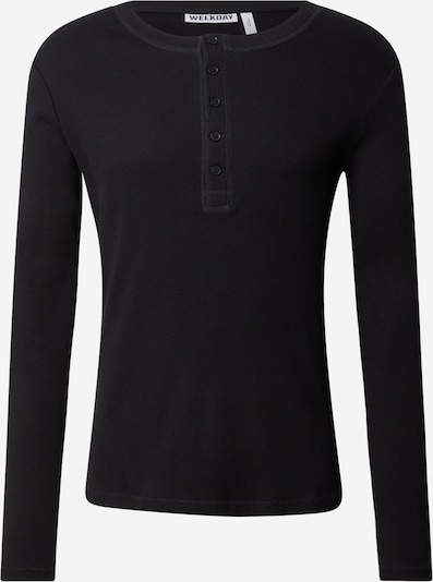 Marškinėliai iš WEEKDAY, spalva – juoda, Prekių apžvalga
