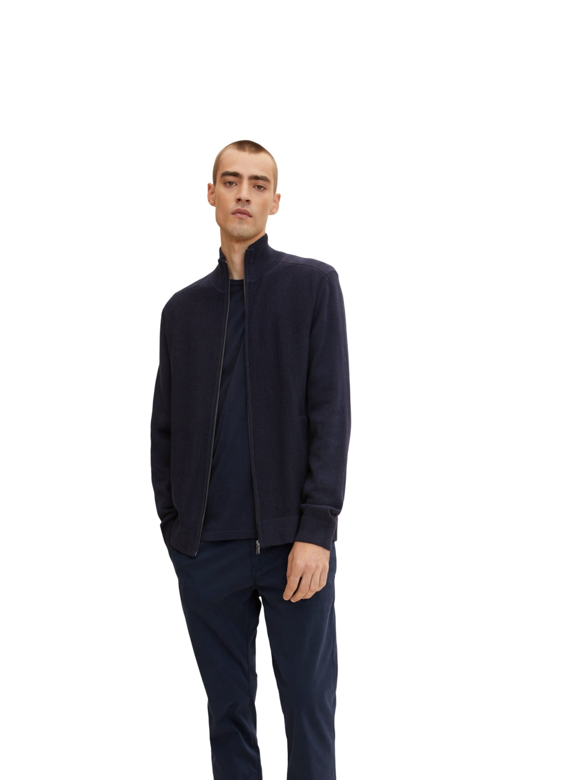 Vestes en maille TOM TAILOR en bleu