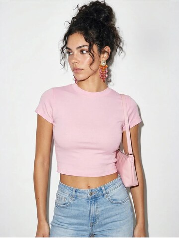 Bianco Lucci Top 'Crop Top' | roza barva: sprednja stran