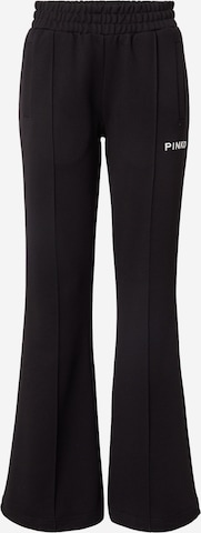 PINKOFlared/zvonoliki kroj Hlače - crna boja: prednji dio