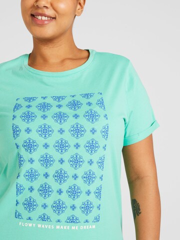 T-shirt 'VACA' ONLY Carmakoma en vert
