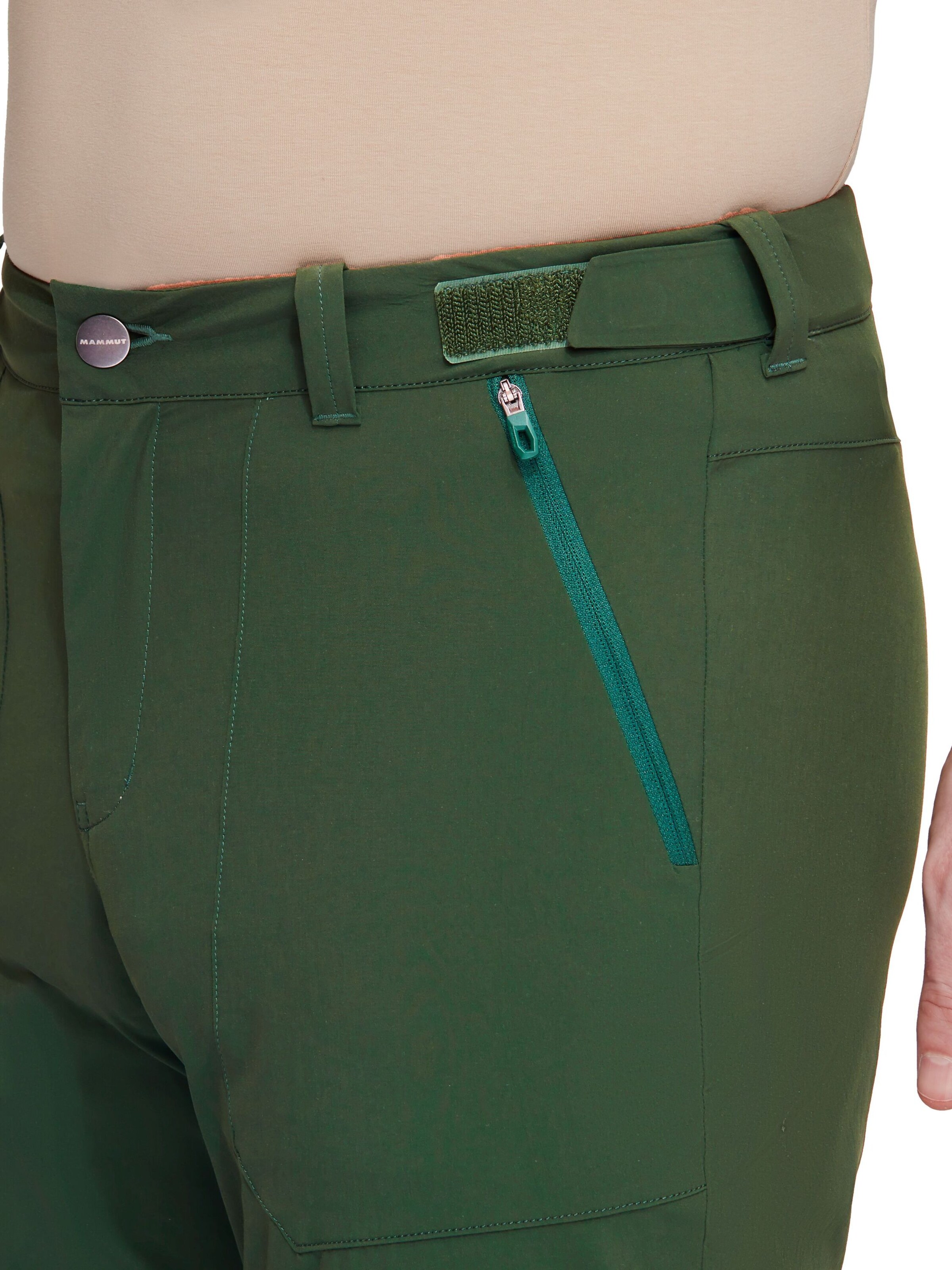 MAMMUT Regular Wanderhose ‘Runbold Zip Off’ in Grün