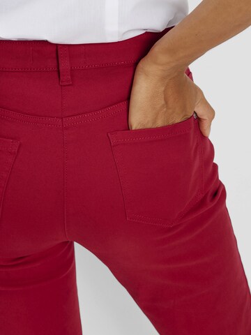 bonprix Slimfit Broek in Rood
