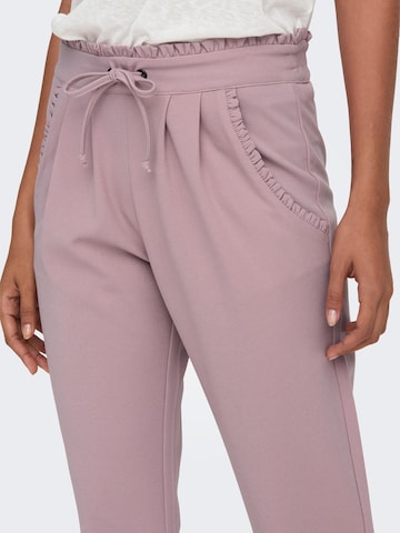 JDY Regular Pleat-Front Pants 'Catia' in Purple