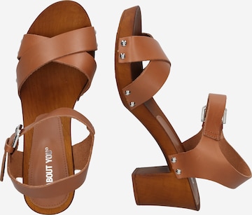 ABOUT YOU Sandals 'Anna' in Brown