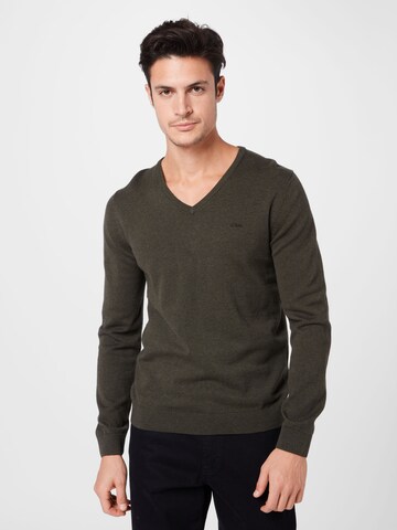 s.Oliver Sweater in Green: front