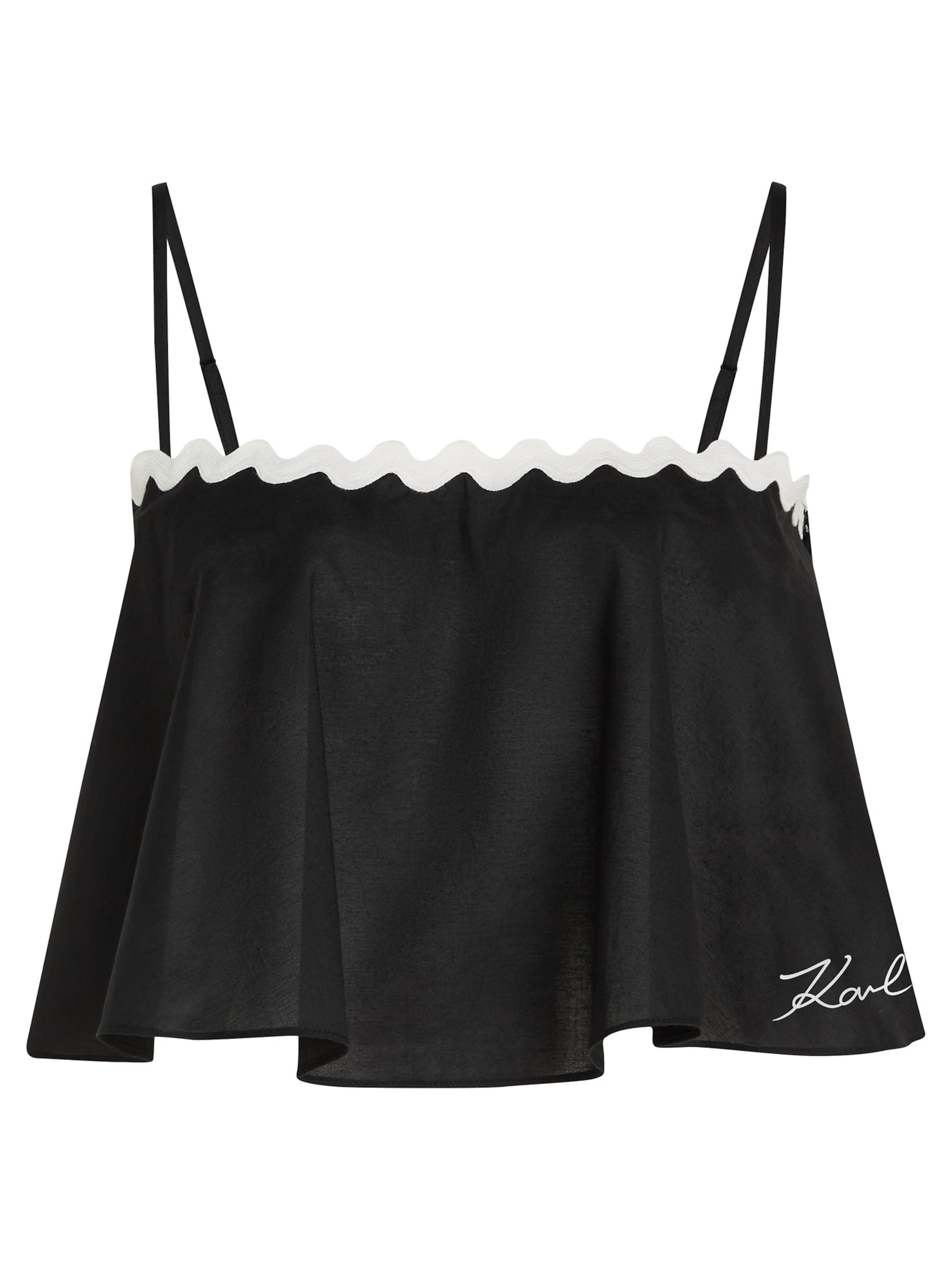 Karl Lagerfeld Topp, värv must: eest vaates