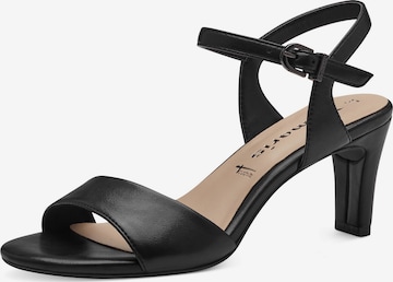 TAMARIS Strap Sandals in Black: front