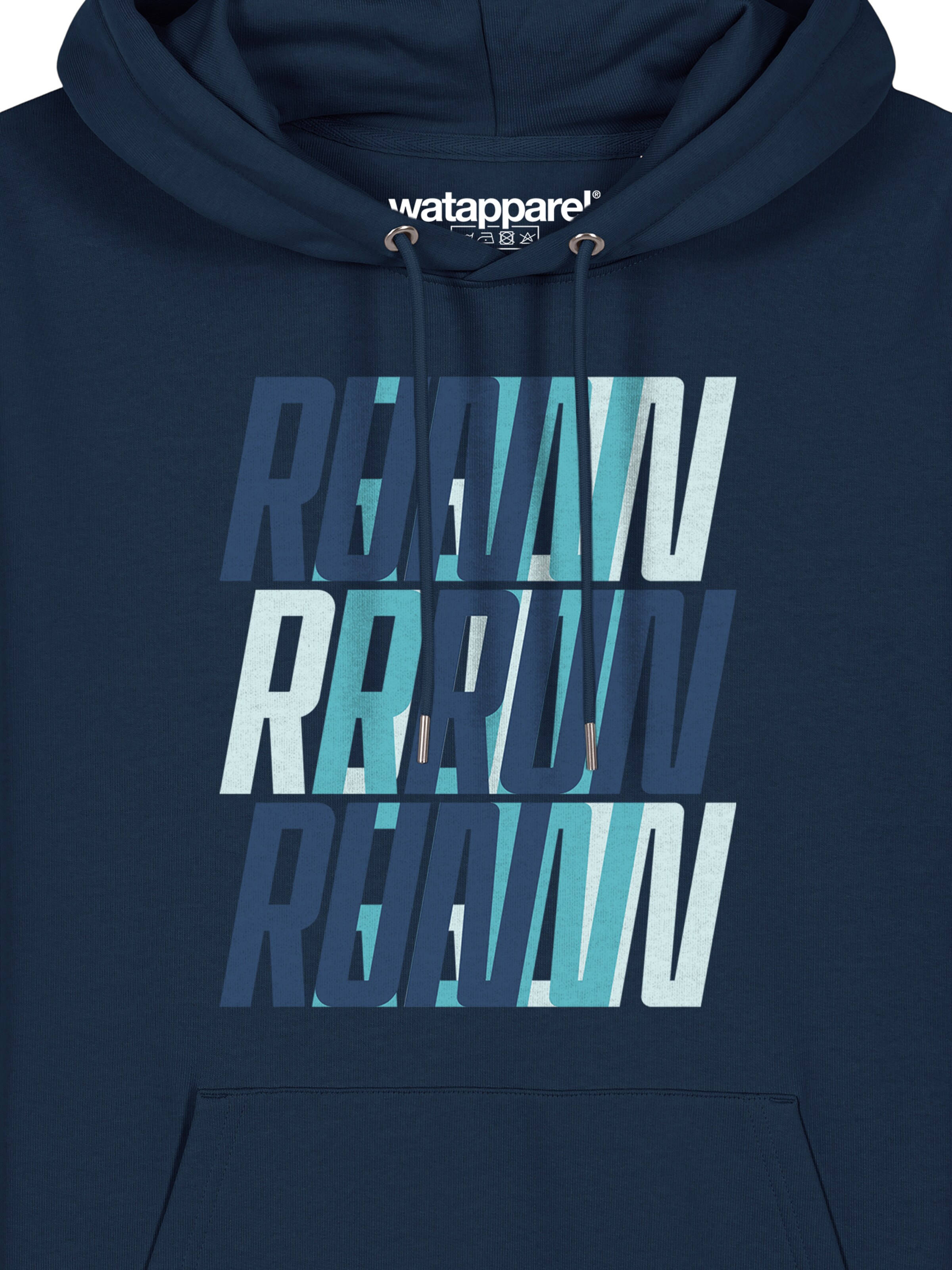 Sweat-shirt 'Run, Run, Run blue' Watapparel en bleu