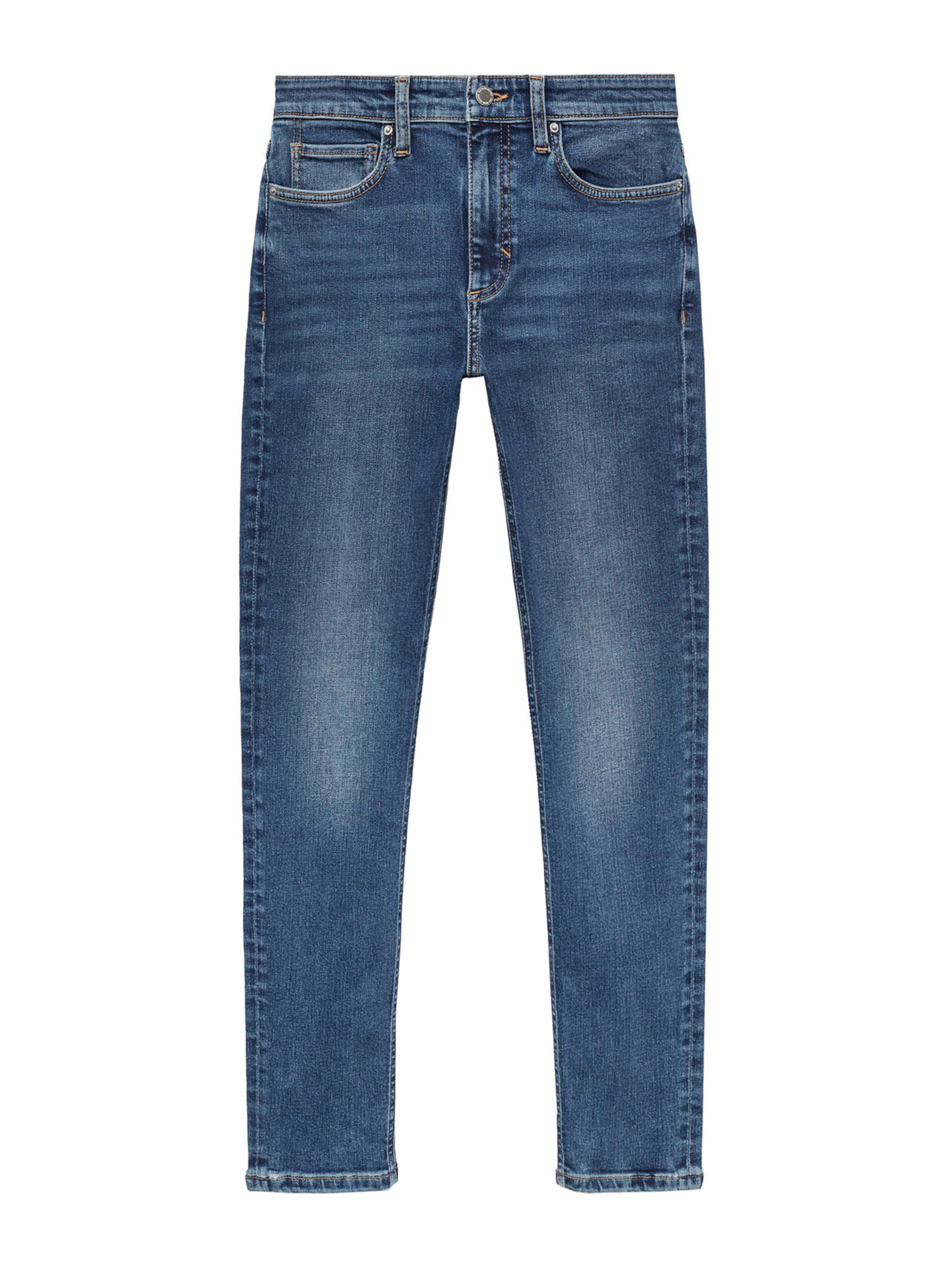 MANGO Slimfit Farkut 'NEWISA' värissä sininen: etupuoli