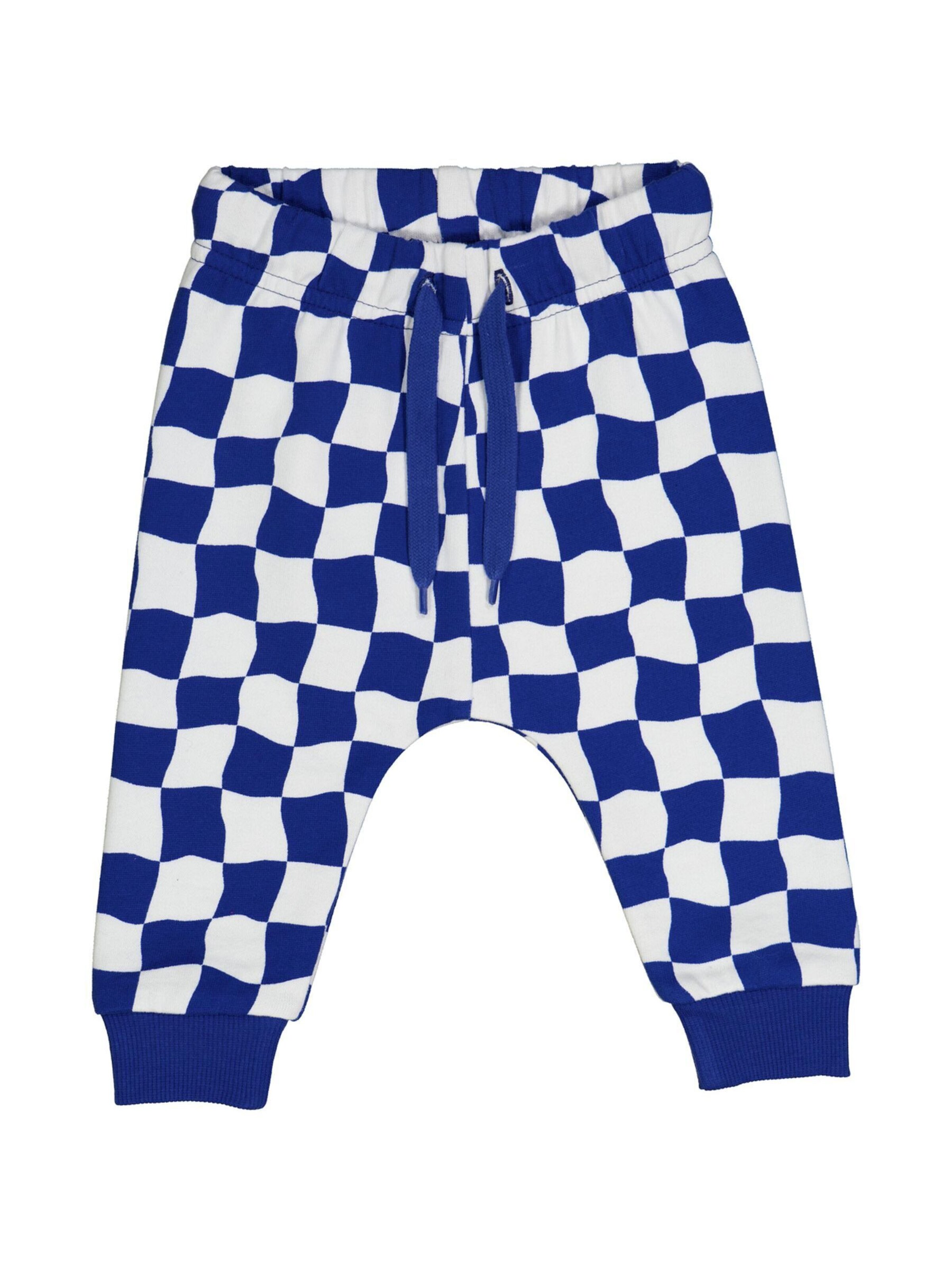 Fred's World by GREEN COTTON Tapered Broek in Blauw: voorkant