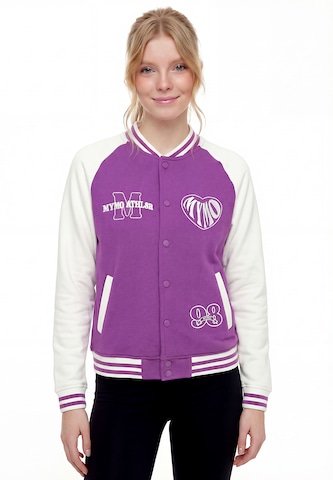 myMo ATHLSR - Sudadera con cremallera en lila: frente