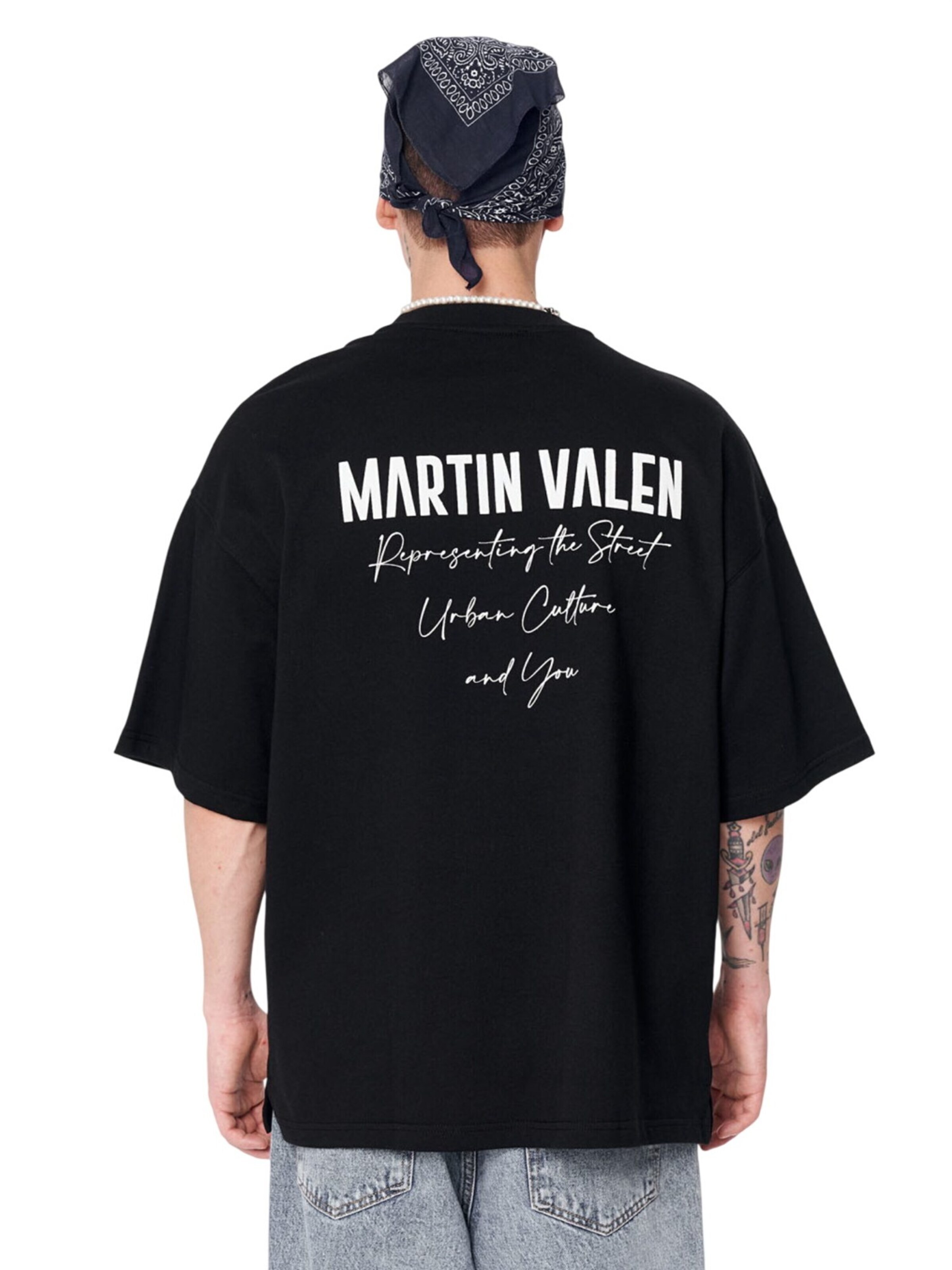 MARTIN VALEN Shirt in Zwart