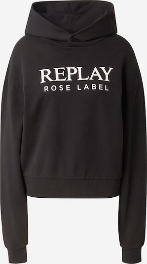 REPLAY Sweatshirt in hellblau / pink / schwarz / weiß, Produktansicht