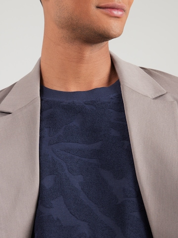 BOSS Shirt 'Te_Flower' in Blue