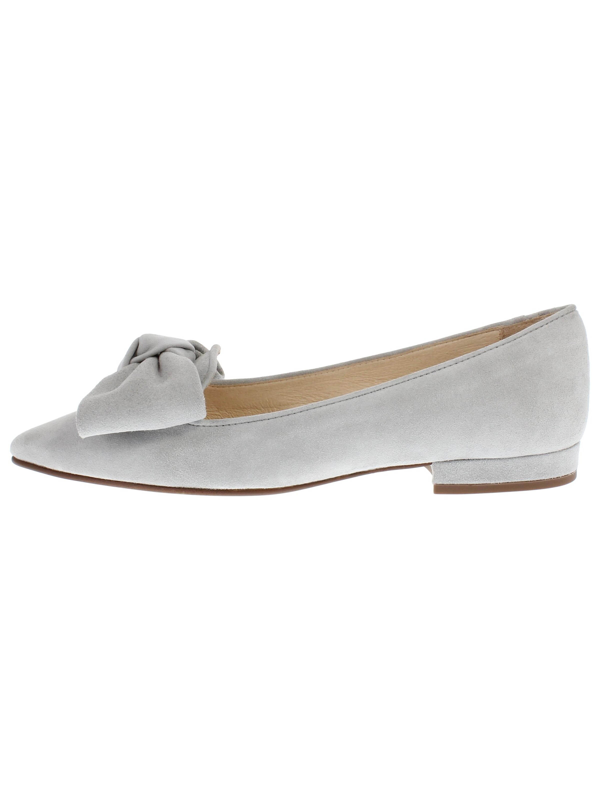 XAVER LUIS Schuhmanufaktur Ballet Flats 'COCOS' in Grey: front