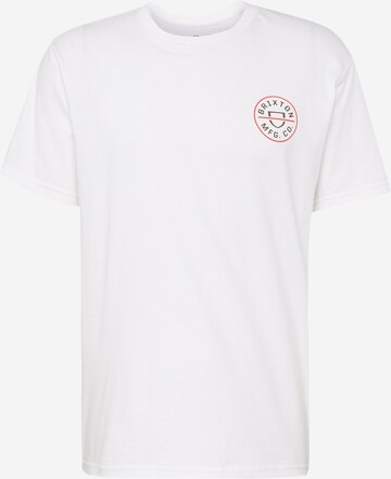 Brixton - Camiseta 'CREST' en blanco: frente