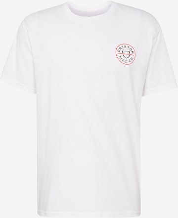 T-Shirt 'CREST' Brixton en blanc : devant