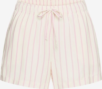 LASCANA Pajama Pants in White: front