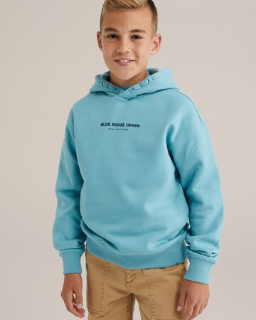 WE Fashion Sweatshirt in Blue: front